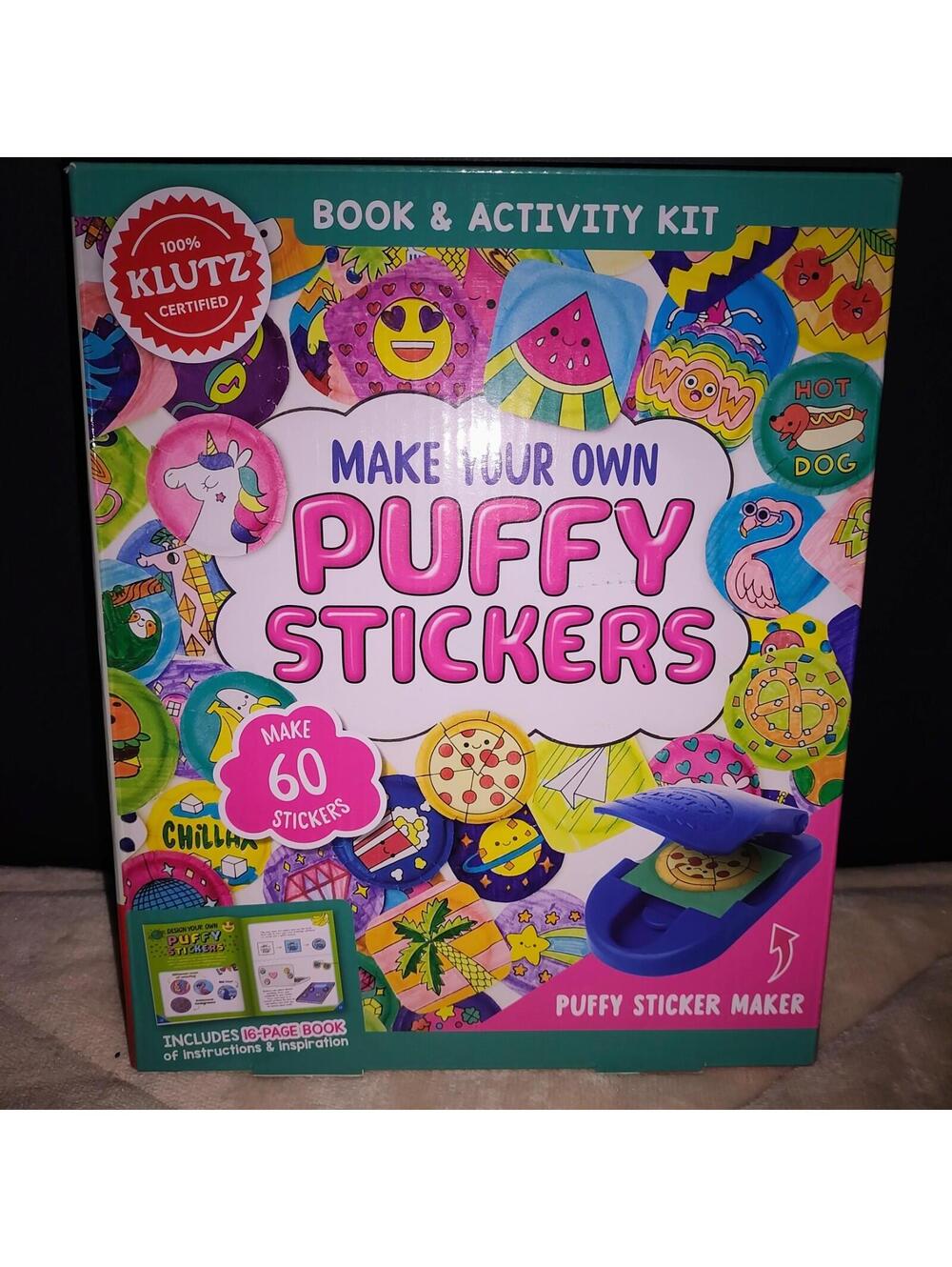 KLUTZ Make Your Own Puffy Stickers Book & Creative Kit